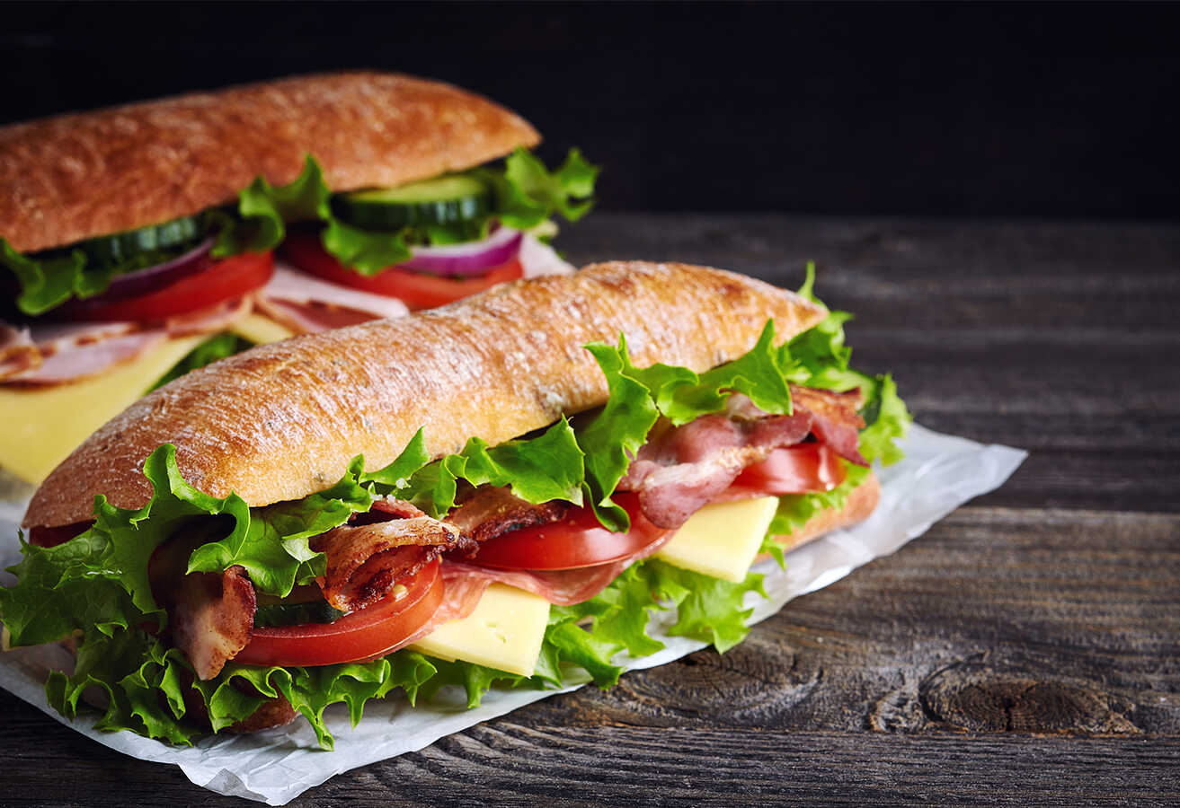 Delicious sandwiches in Amsterdam